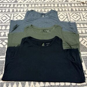 HALOGEN Tank tops Good Used Condition Black Sz L, Gray Sz L, Green Sz XL